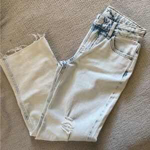Girls Distressed Light Blue Jeans size 7